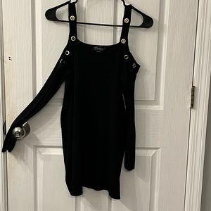 Cold Shoulder Top with Grommet Details - NWT